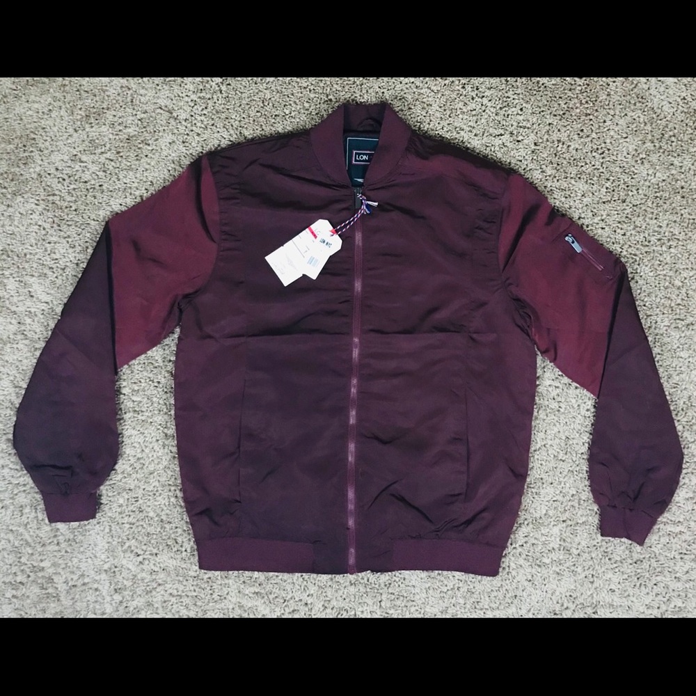 LON NYC Across The Pond Bomber Jacket| Burg Mens L